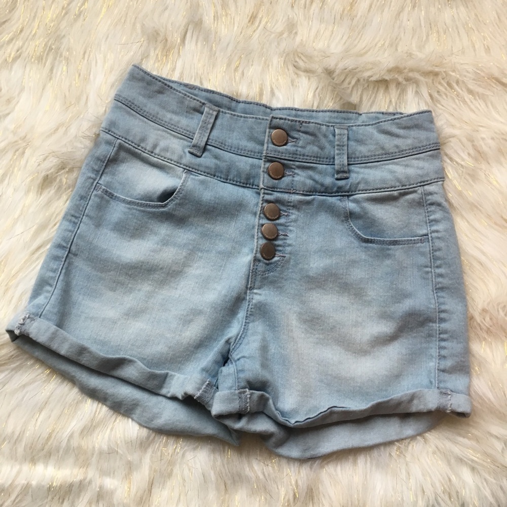 Tinseltown High Waisted Cuffed Shorts